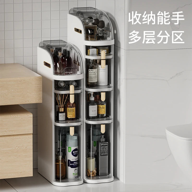 1 Piece Plastic 18Cm Narrow Size Gap Storage Cabinet Drawer Type Kitchen Gap Multi-Layer Bathroom Narrow Storage Cabinet Rack